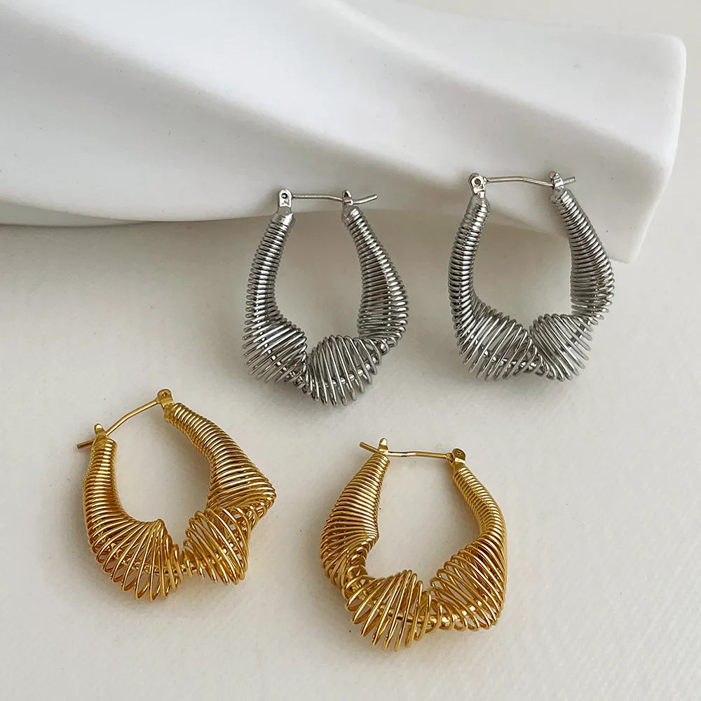 sanceo Geometric Wire Hoops