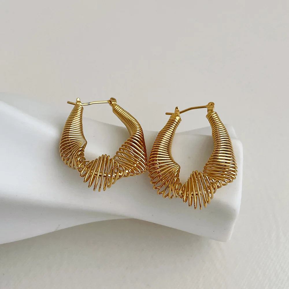 sanceo Geometric Wire Hoops