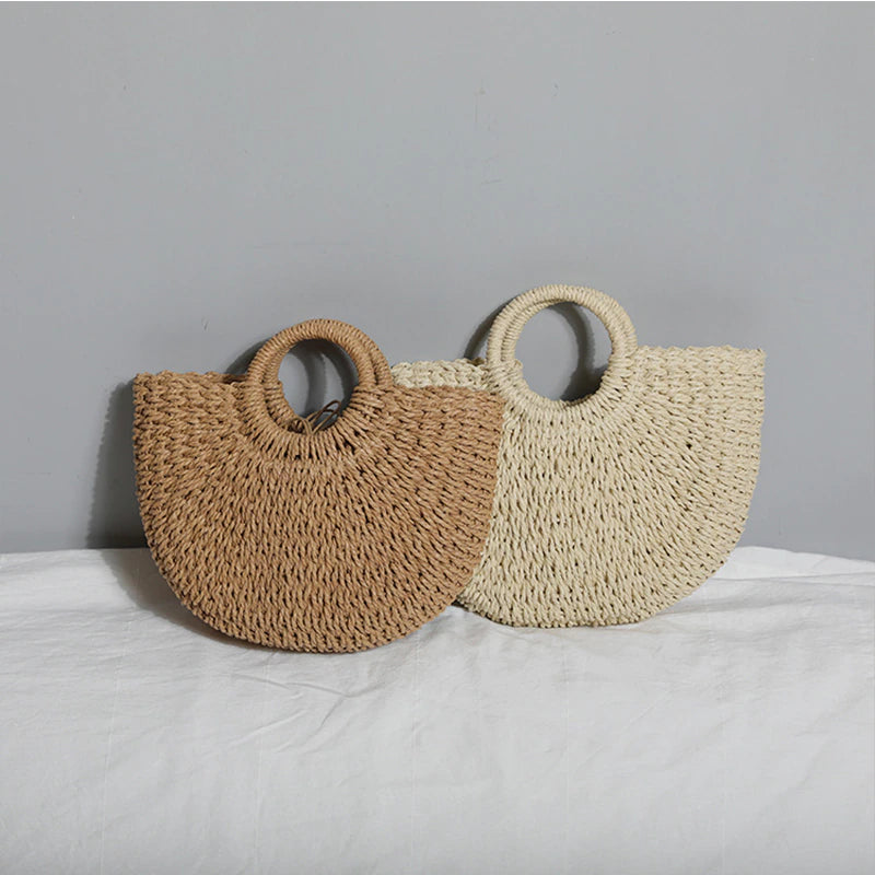 sanceo Boho Straw Tote