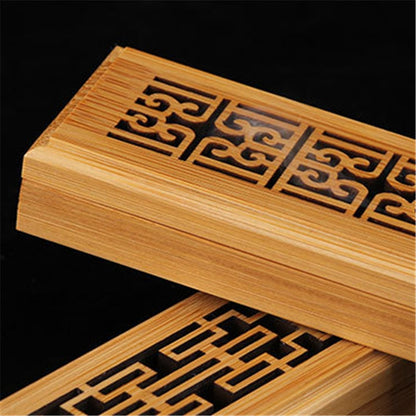 sanceo Handmade Bamboo Incense Box Burner