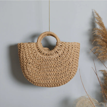 sanceo Boho Straw Tote