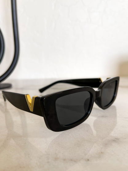 sanceo V is for Vacation Rectangle Sunglasses