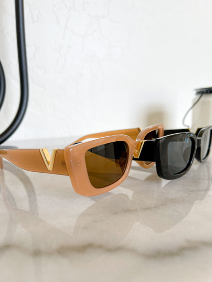 sanceo V is for Vacation Rectangle Sunglasses