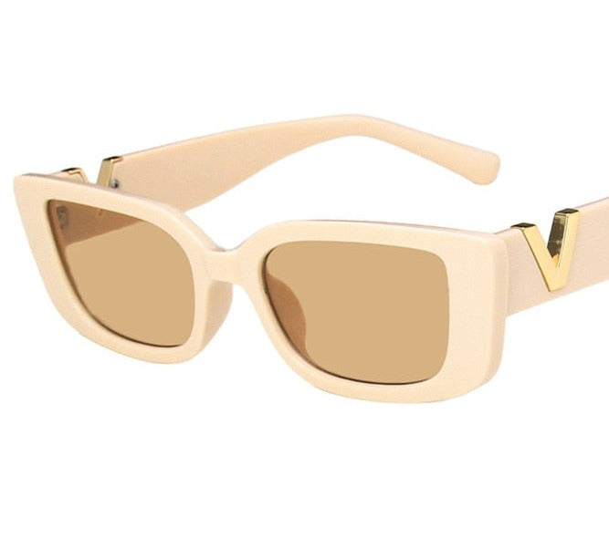 sanceo V is for Vacation Rectangle Sunglasses