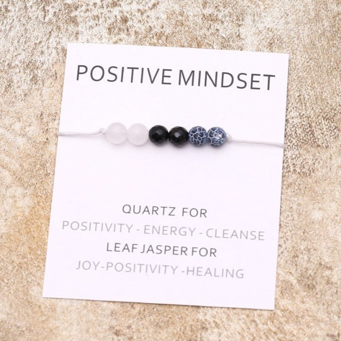 sanceo Postive Mindset Crystal Healing Bracelet