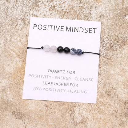 sanceo Postive Mindset Crystal Healing Bracelet