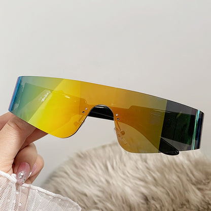 sanceo Futuristic Shield Sunglasses