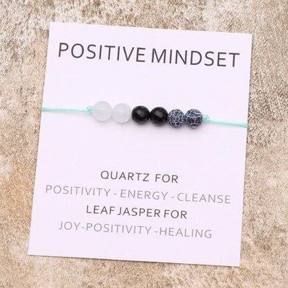 sanceo Postive Mindset Crystal Healing Bracelet