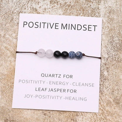 sanceo Postive Mindset Crystal Healing Bracelet