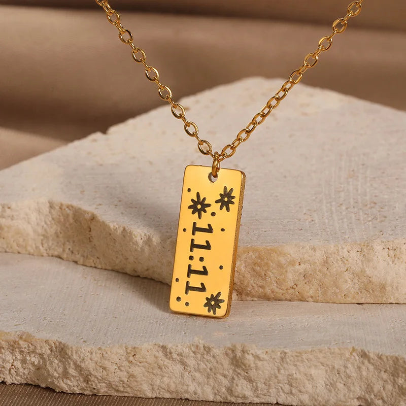 sanceo 1111 charm necklaces