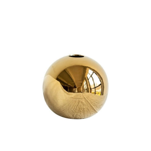 sanceo Golden Circular Vases