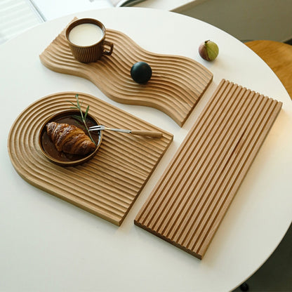 sanceo Ripple Effect Wood Serving Board