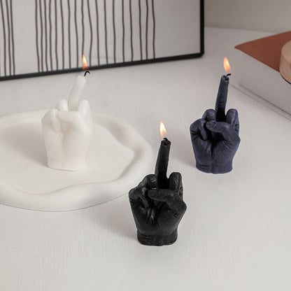 Sanceo Flip the Bird Modern Decorative Candle