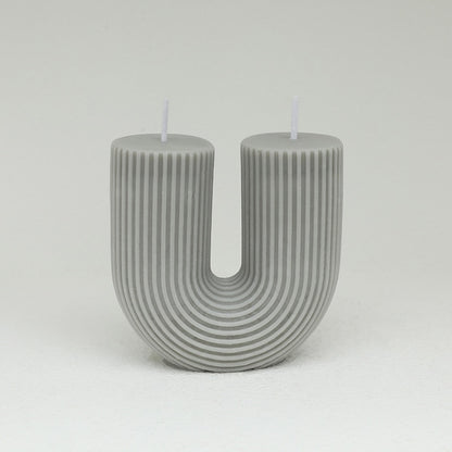 sanceo U-Shape Decorative Candle