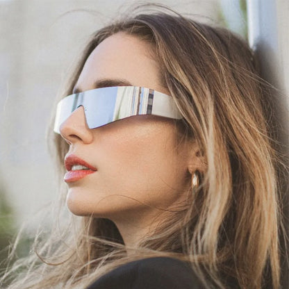 sanceo Futuristic Shield Sunglasses