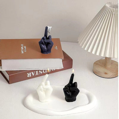 Sanceo Flip the Bird Modern Decorative Candle