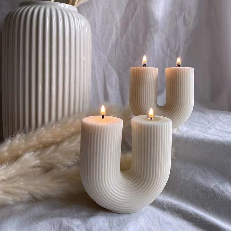 sanceo U-Shape Decorative Candle