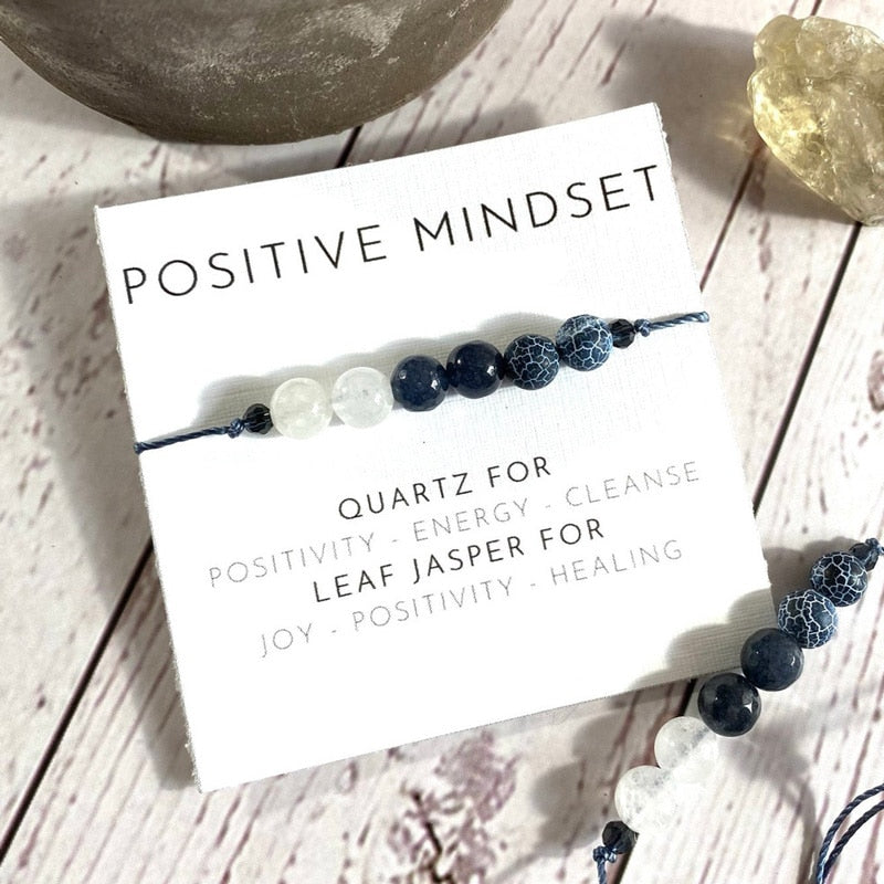 sanceo Postive Mindset Crystal Healing Bracelet