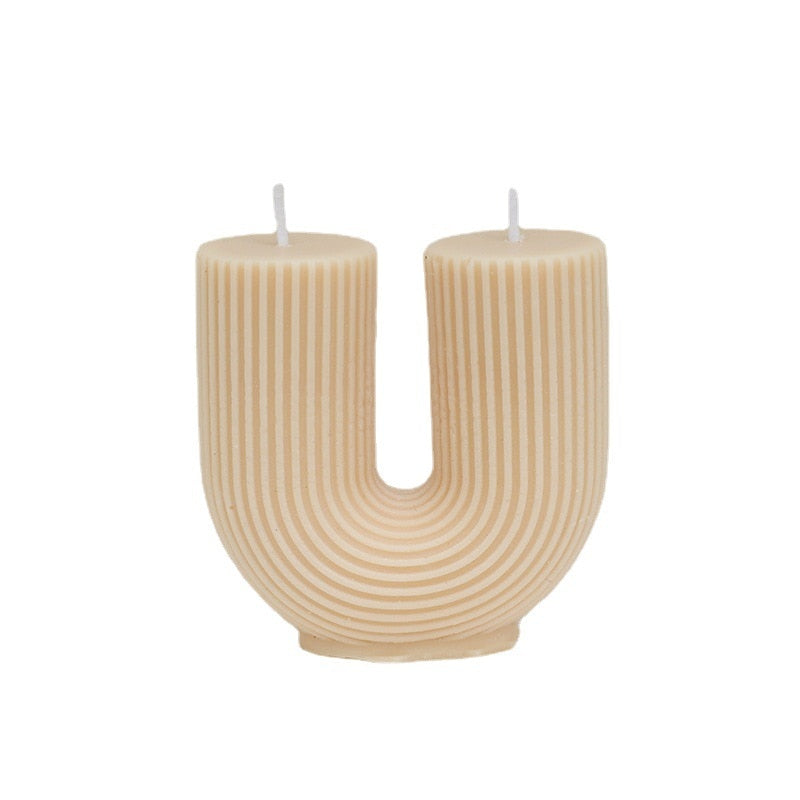 sanceo U-Shape Decorative Candle