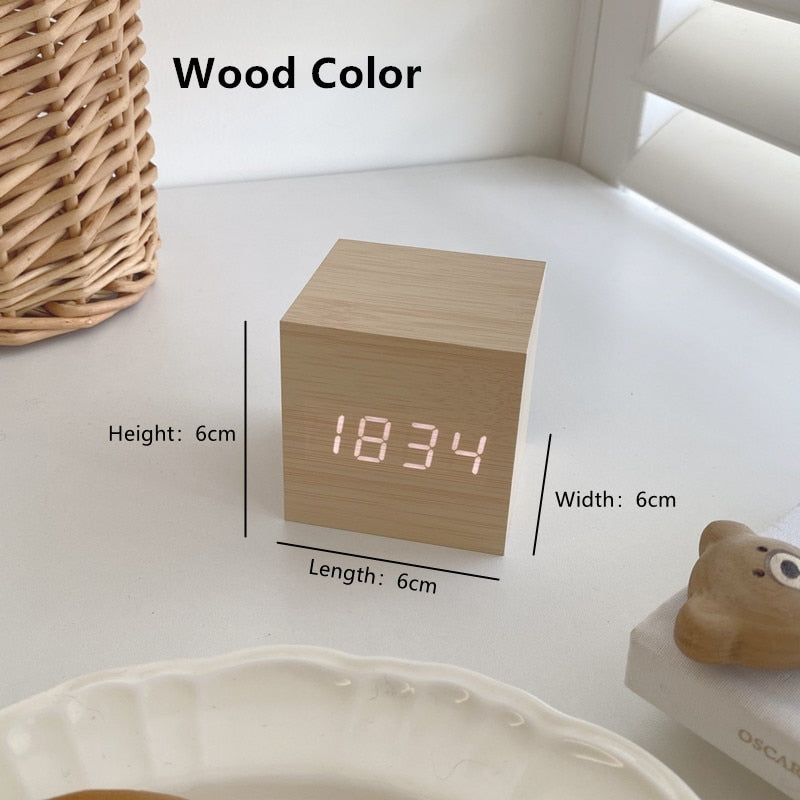 sanceo Wood Digital Clock