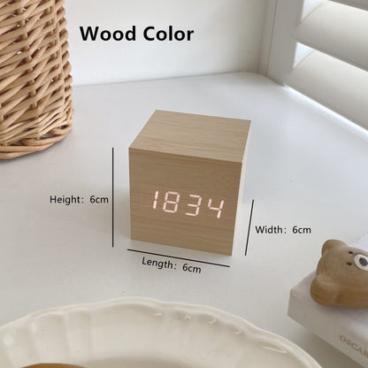 sanceo Wood Digital Clock