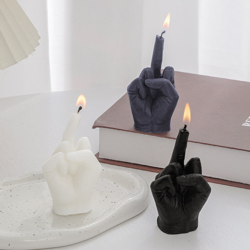 Sanceo Flip the Bird Modern Decorative Candle